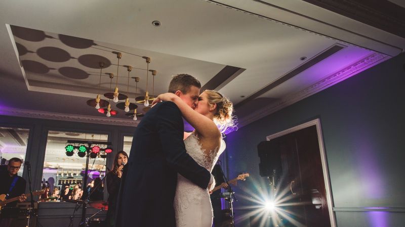 First Dance - Lauren Henson Photography - Live Wedding Band | Hampshire wedding band | wedding music live band | best live wedding bands | how much does a live band cost for a wedding | AKA Party Band