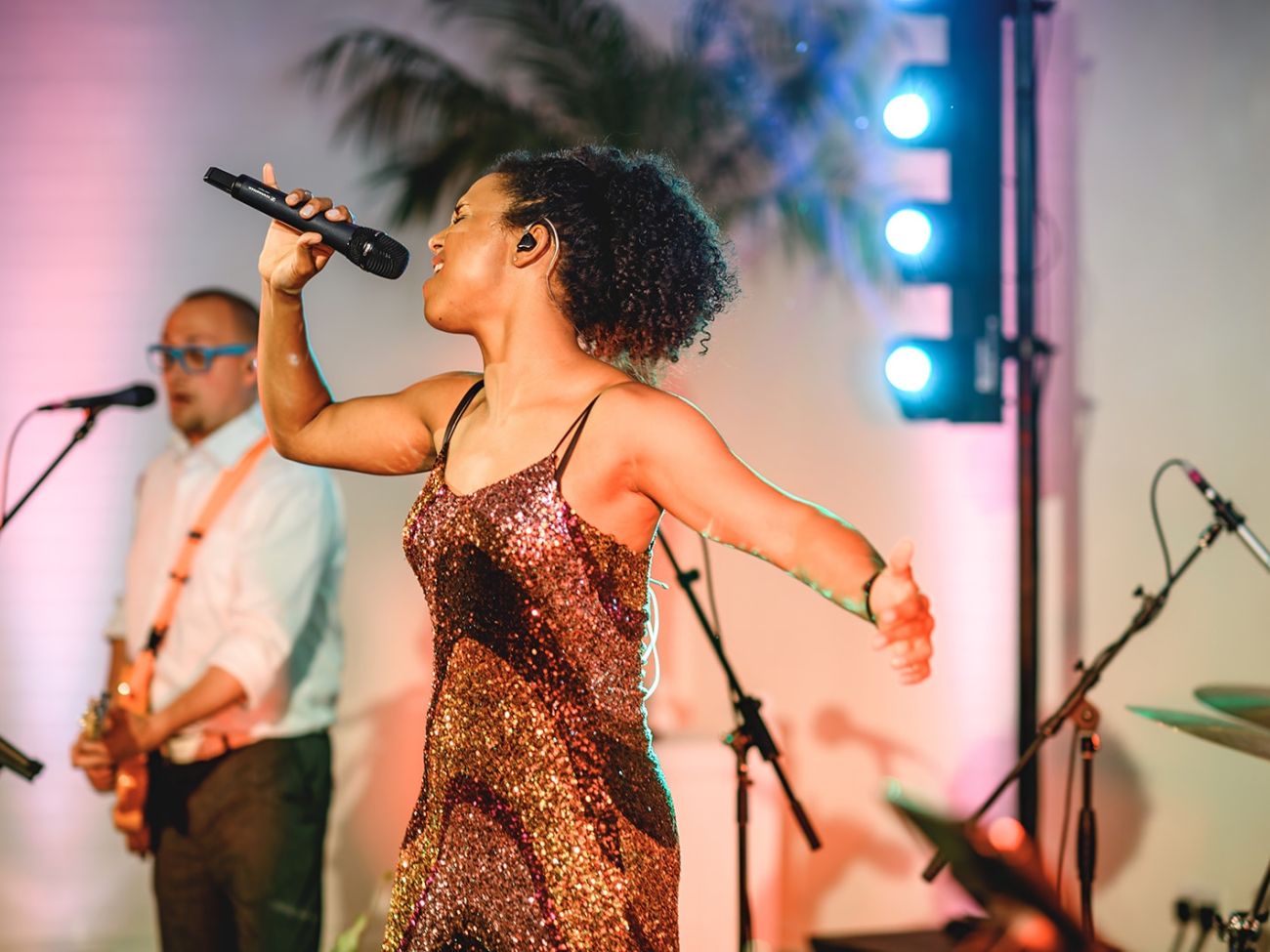 AKA Party Band performing at Kew Gardens Wedding