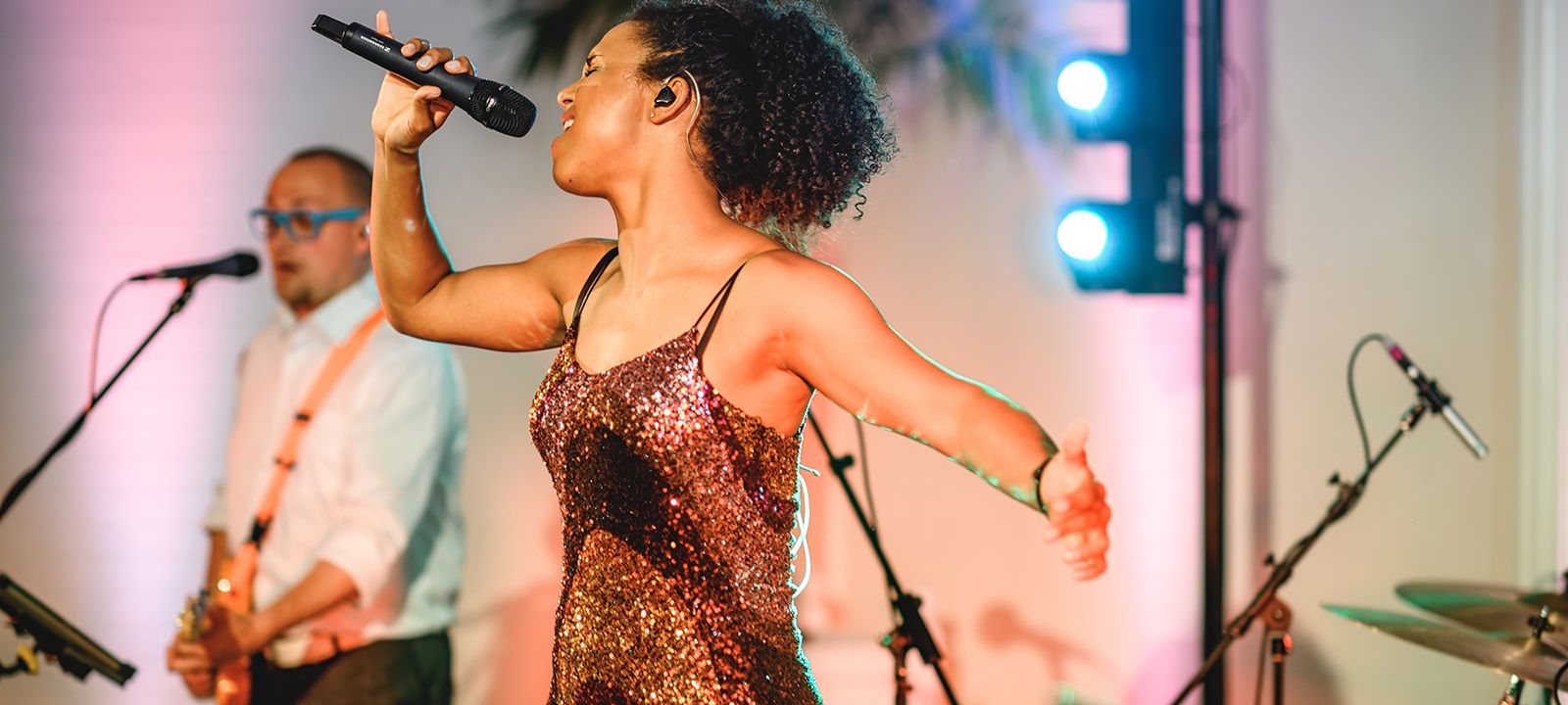 AKA Party Band performing at Kew Gardens Wedding